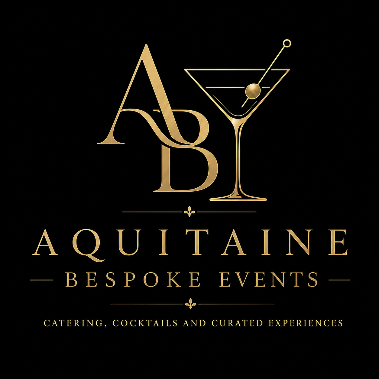 Aquitaine Bespoke Events logo in bronze